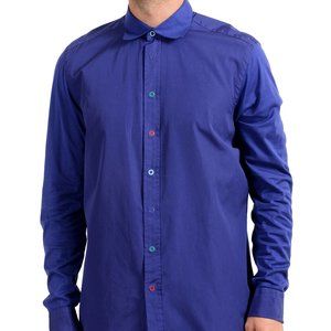 Malo Men's Purple Long Sleeve Dress Shirt